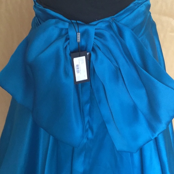 💎LUXURY SATIN ORGANZA BOW BALL SKIRT Teal a steal - Picture 3 of 8
